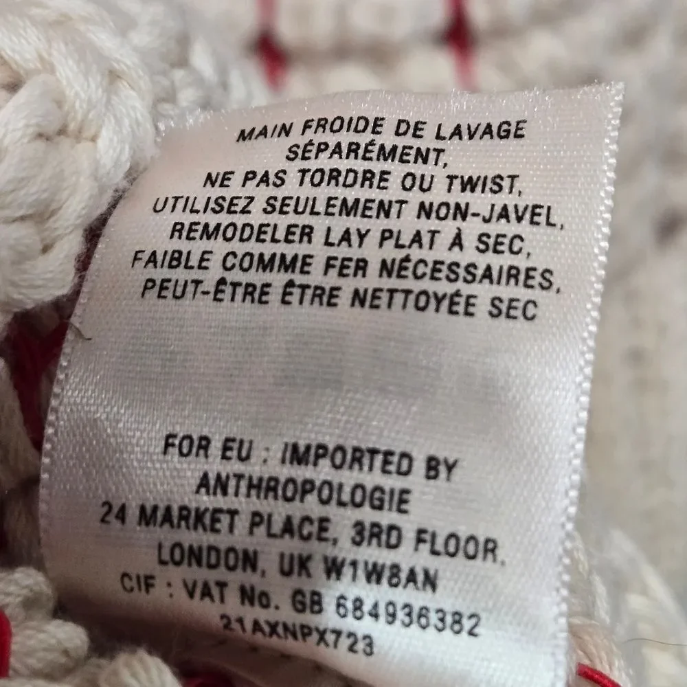 Anthropologie Fiets Voor Hidden Glow Open Knit Sweater